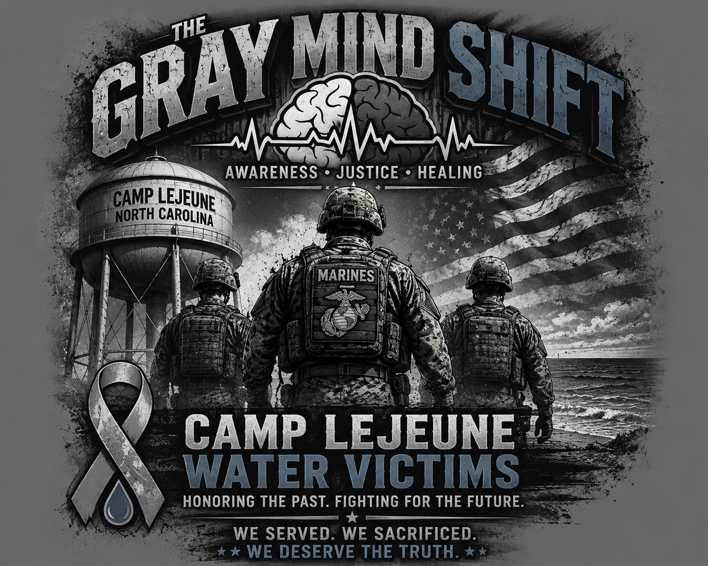 #GrayMindShift Camp Lejeune Water Shirt
