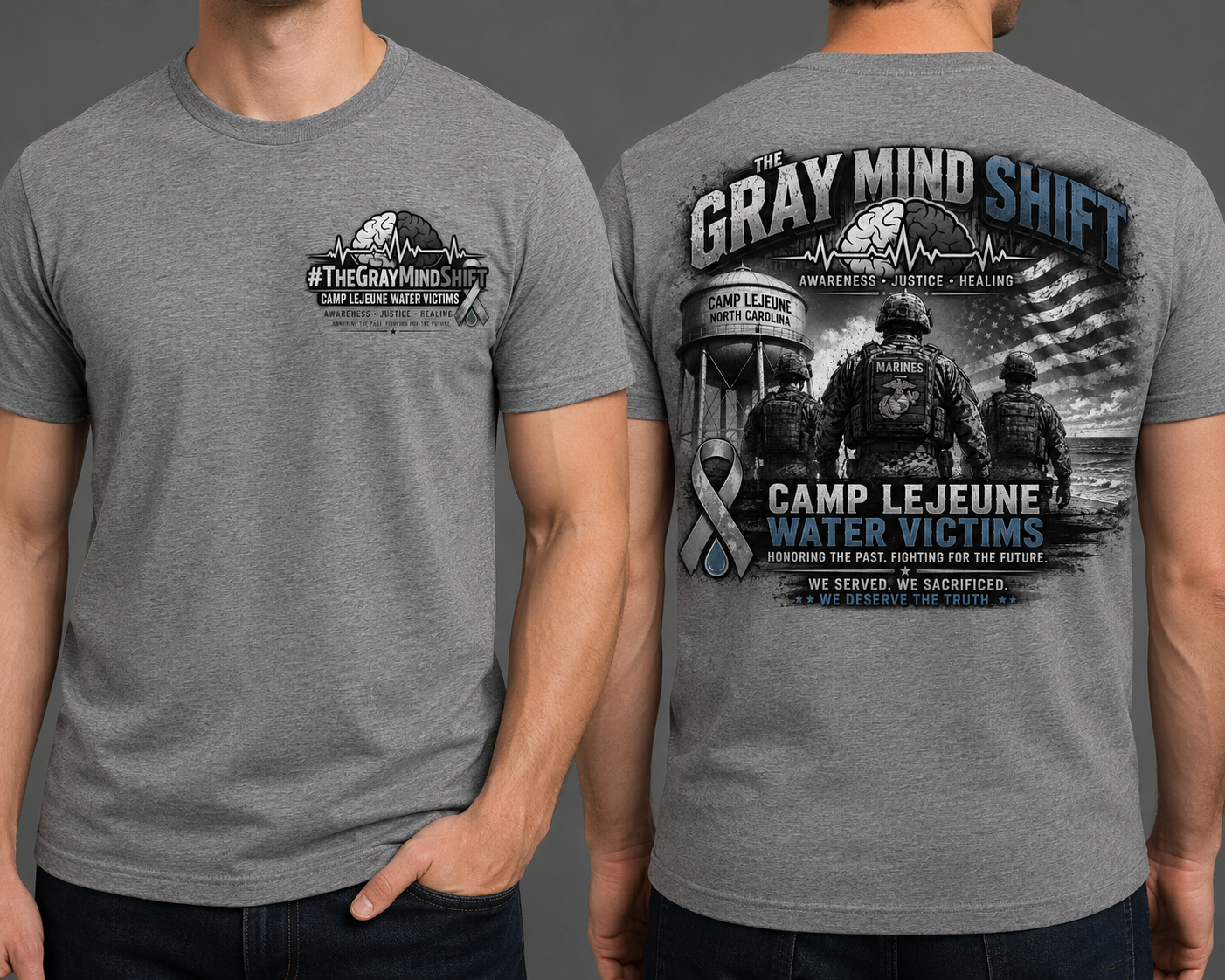 #GrayMindShift Camp Lejeune Water Shirt